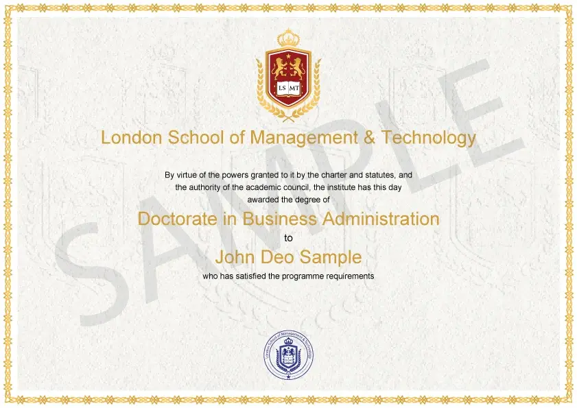 Doctorate of Business Administration Program