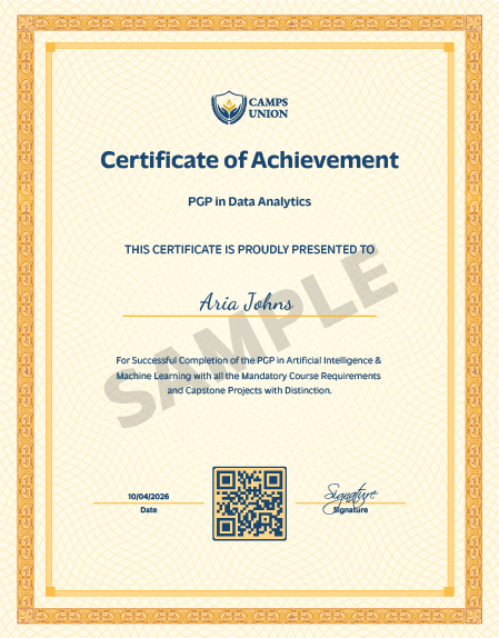 PGP in Data Analytics Certification and Training